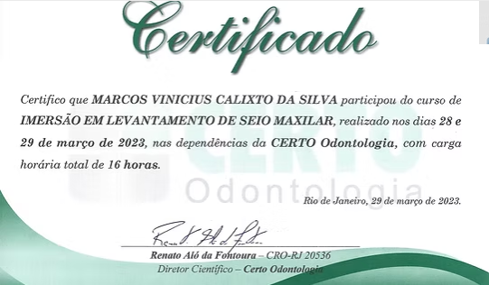 Curso de levantamento de seio maxilar (2023)