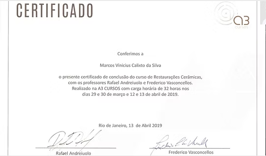 Restaurações Cerâmicas — A3 Cursos